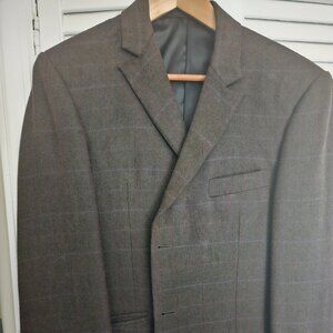 Sam’s Tailor Hong Kong Custom Jacket 40R – Brown Herringbone, Heavy Fabric